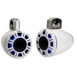 Kicker Kmtcxl8 8" Led Horn Loaded Compression Driver Tower System - White