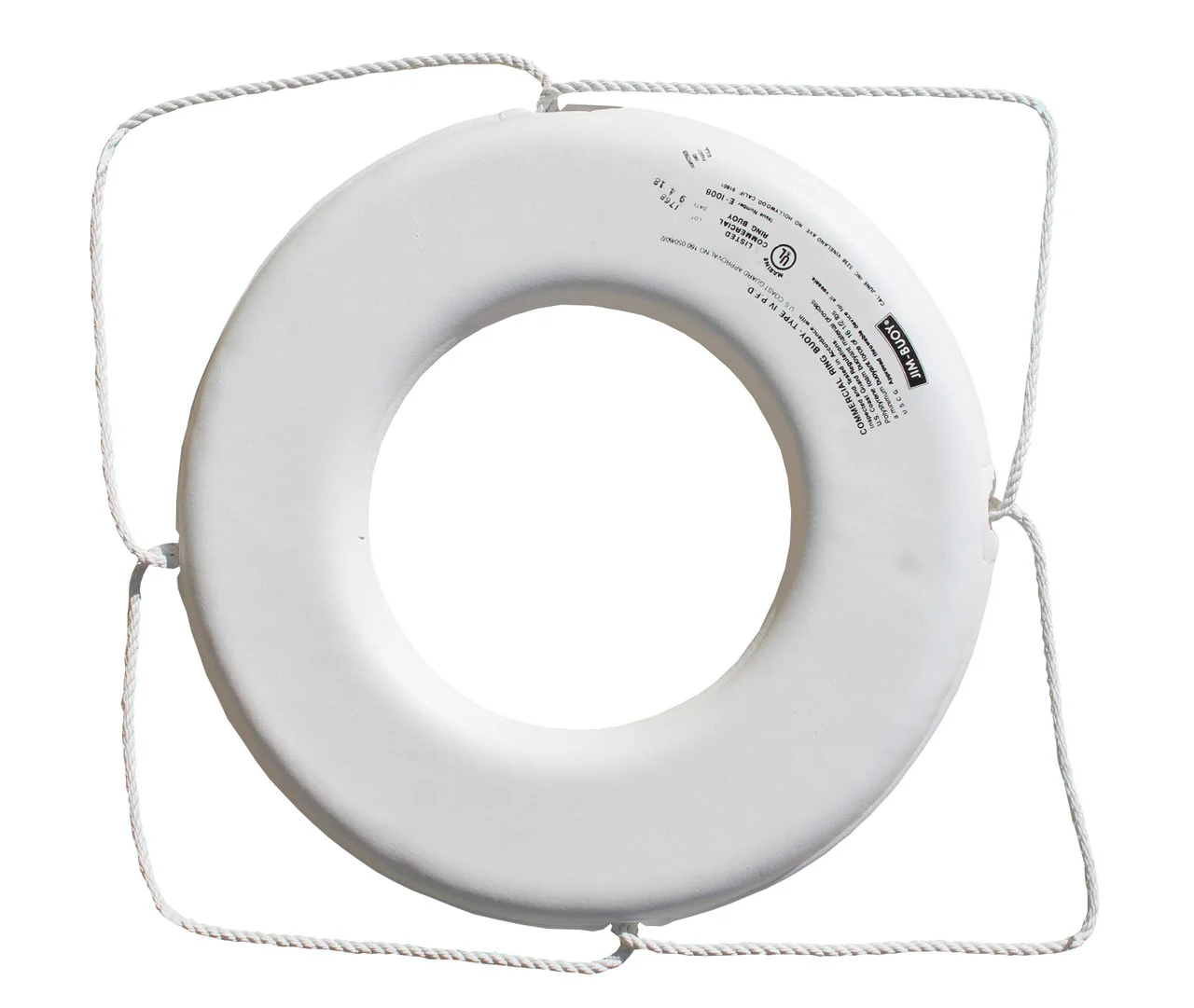 Jim-Buoy GW-X-24 U.S.C.G. Approved GX-Series Life Ring - 24", White - GW-X-24