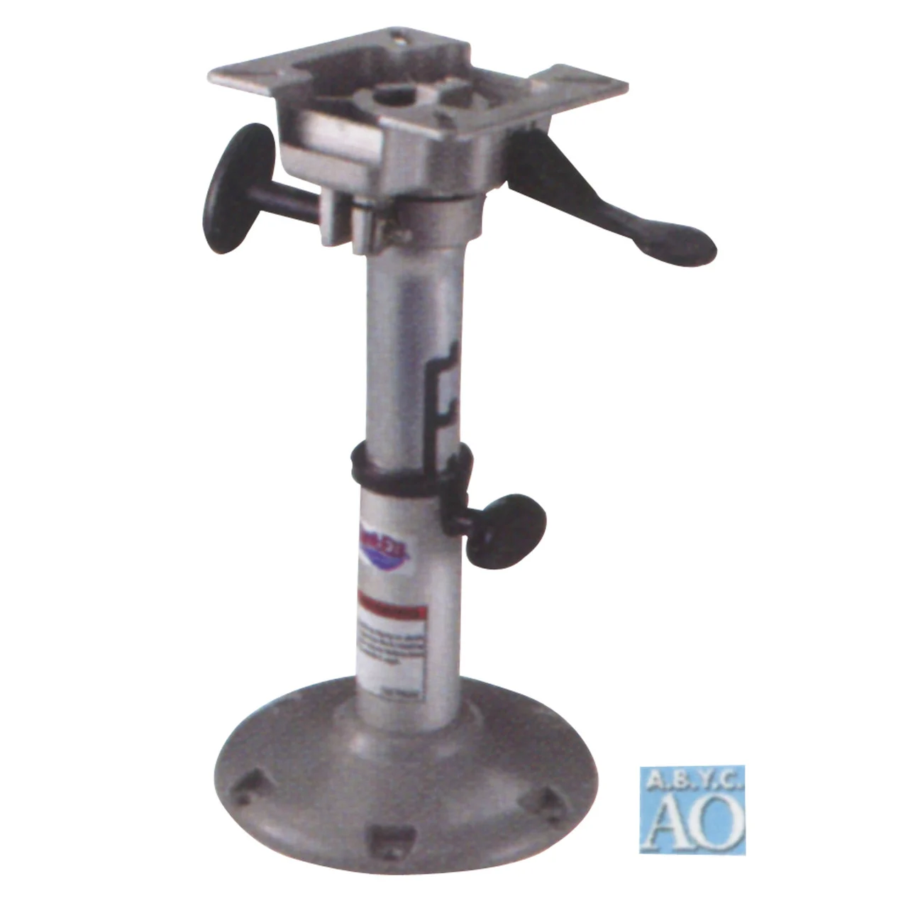 Attwood 2385405 LakeSport 238 Series Seat Pedestal with Seat Mount - Manually Adjustable, 12.5"-15.5" J-Slot - 2385405