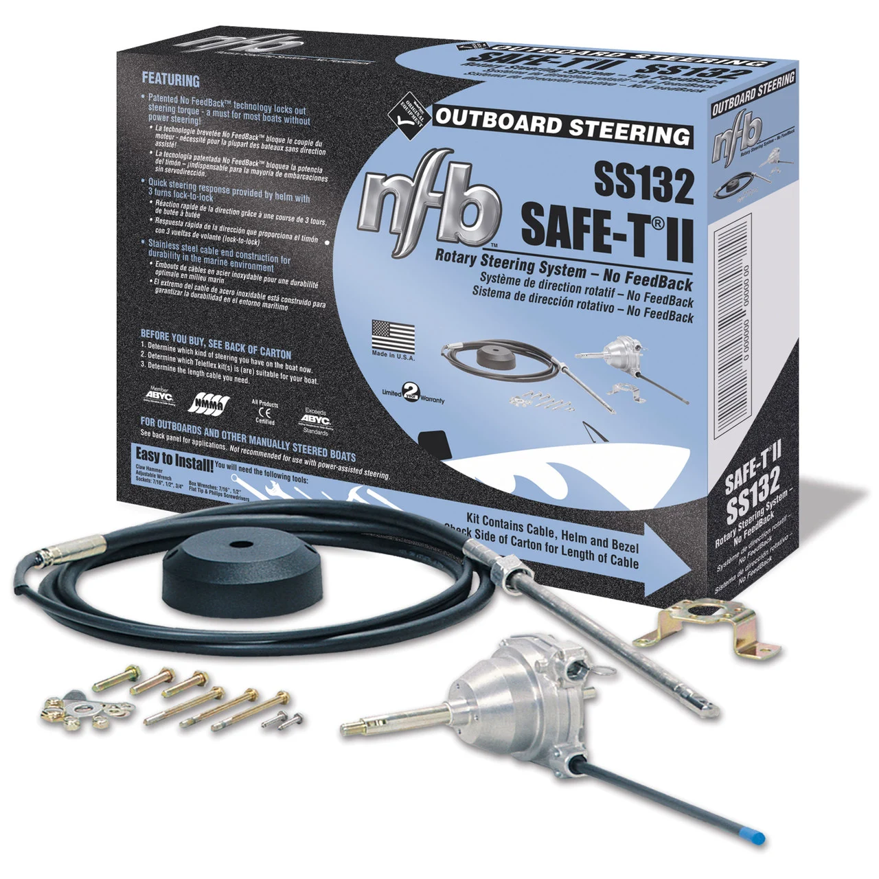 Sierra SS13220 SeaStar NFB Safe-T II Rotary Steering System - 20' - SS13220