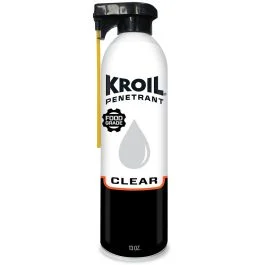 Kroil Clear Food Grade Penetrating Oil - Aerosol - 13oz Can W/Spraytech