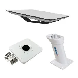 Kvh Starlink Flat Panel Kit W/10" Seaview Pedestal Mount & Adastlka Starlink Top Plate