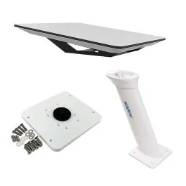 Kvh Starlink Flat Panel Kit W/16" Seaview Pedestal Mount & Adastlka Starlink Top Plate