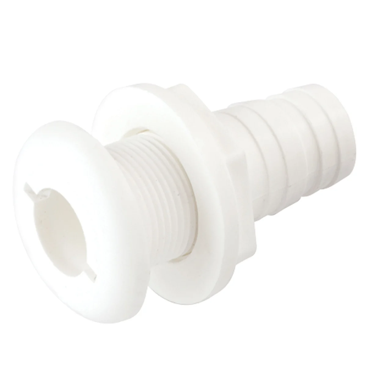Sea-Dog 520750-1 Polypropylene Thru-Hull - 3/4" Hose, White - 520750-1