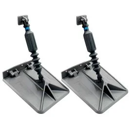 Smart Tabs Sx Trim Tabs By Lectrotab 9.5" X 10" F/12'-16' Boats W/40lb Actuators - 40-80hp - Gunmetal Grey