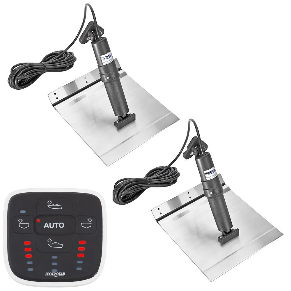 Lectrotab XKA Aluminum Alloy Trim Tab Kit w/ALC-1 Control - 12 x 12 – Marine Boat Replacement Part