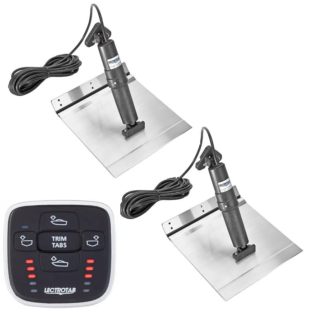 Lectrotab XKA Aluminum Alloy Trim Tab Kit w/MLC-1 Control - 9 x 24 – Marine Boat Replacement Part