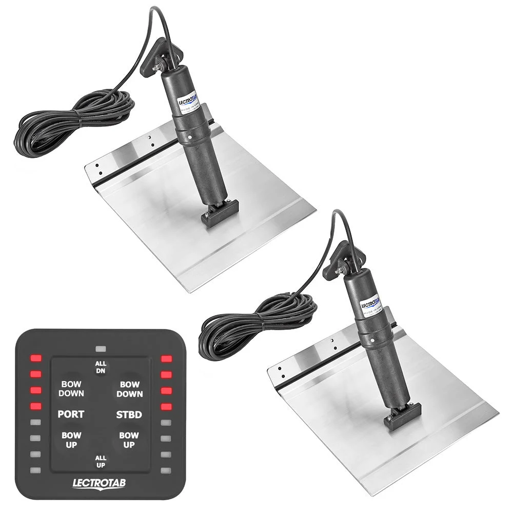 Lectrotab XKA Aluminum Alloy Trim Tab Kit w/One-Touch Control - 9 x 18 – Marine Boat Replacement Part