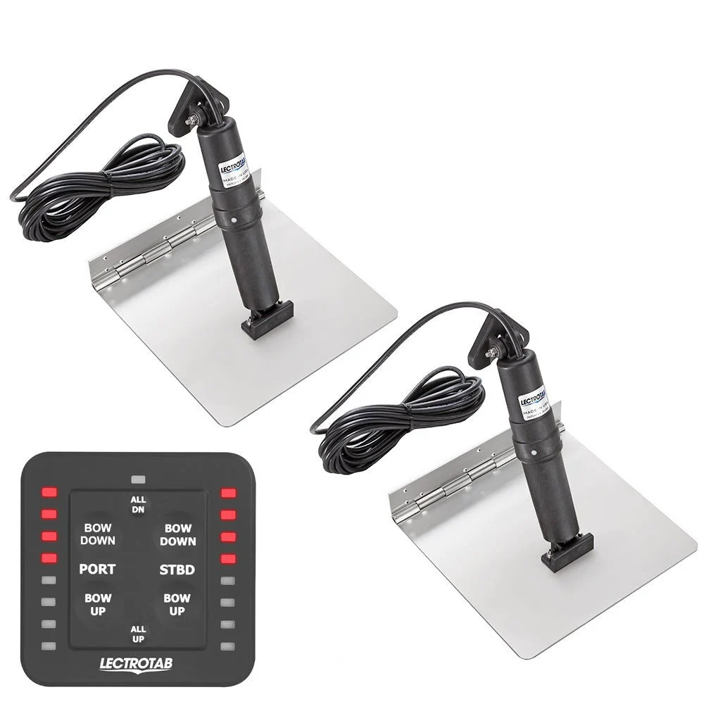 Lectrotab XKA Stainless Steel Trim Tab Kit w/One-Touch Control - 9 x 24 – Marine Boat Replacement Part