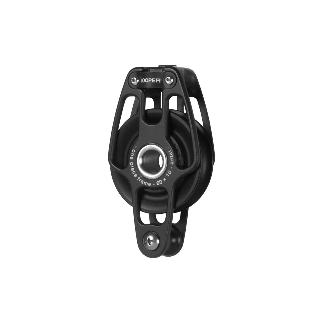 Antal 60mm Single Loop Block w/ Becket (no loop included)