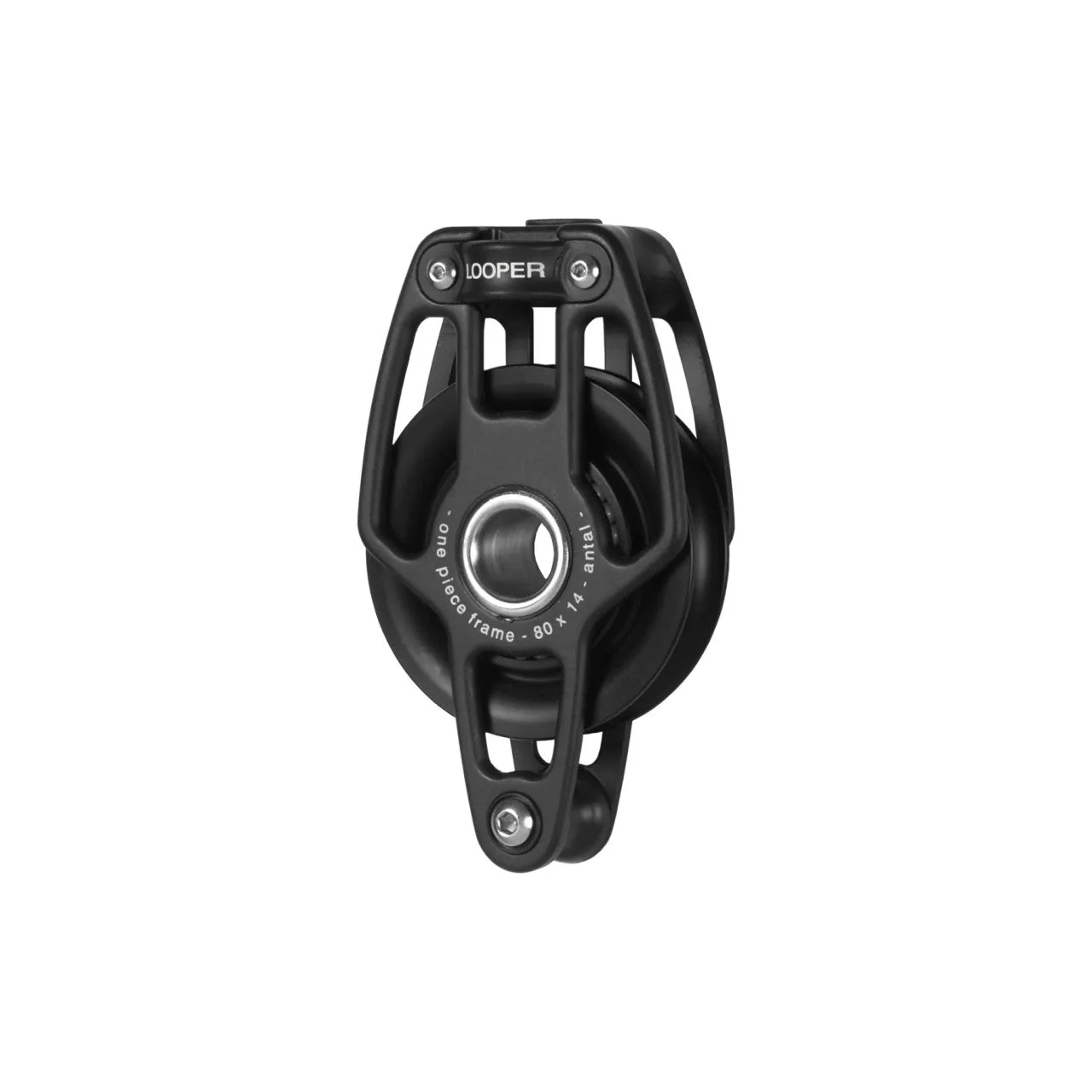 Antal 80mm Single Loop Block w/ Becket (no loop included)
