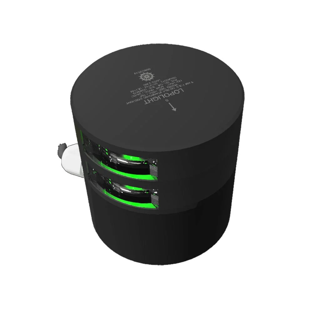 Lopolight Series 301-108 - Double Stacked Navigation Light - 3NM - Horizontal Mount - Green - Black Housi – Marine Electrical Replacement Part