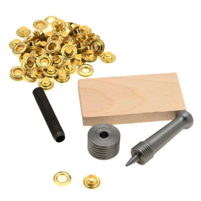 Lord & Hodge Brass Grommet Kit - 1/4 Size 0