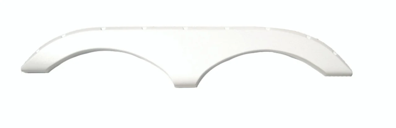 Icon 01624 Tandem Axle Fender Skirt FS770 for Pilgrim - Polar White - 1624