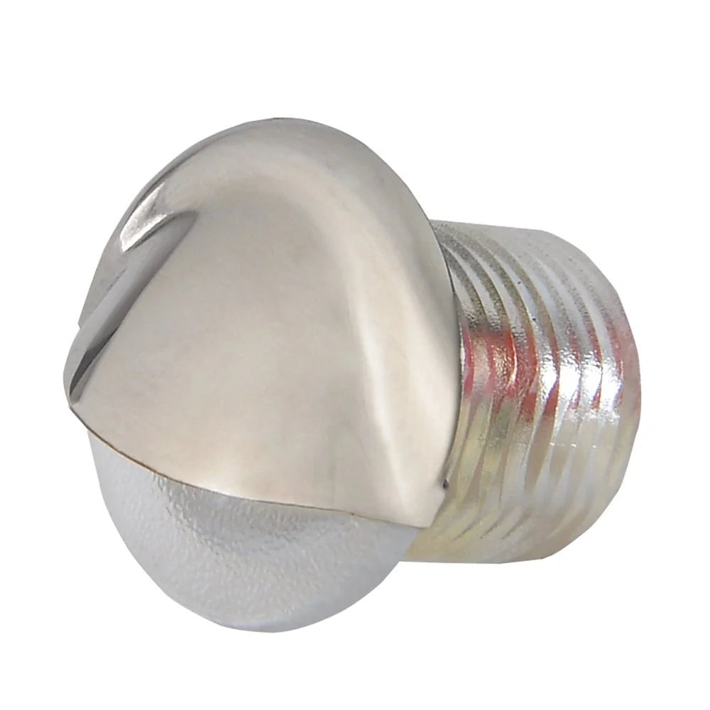 Lumitec Aruba - Courtesy Light - Polished SS Finish - Blue Non-Dimming – Marine Boat Replacement Part