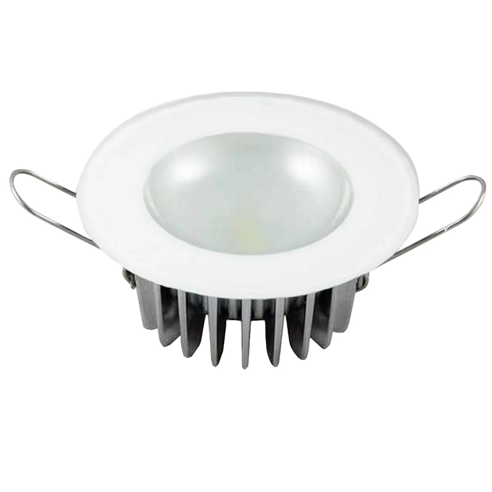 Lumitec Mirage - Flush Mount Down Light - Glass Finish/No Bezel - Warm White Dimming – Marine Boat Replacement Part