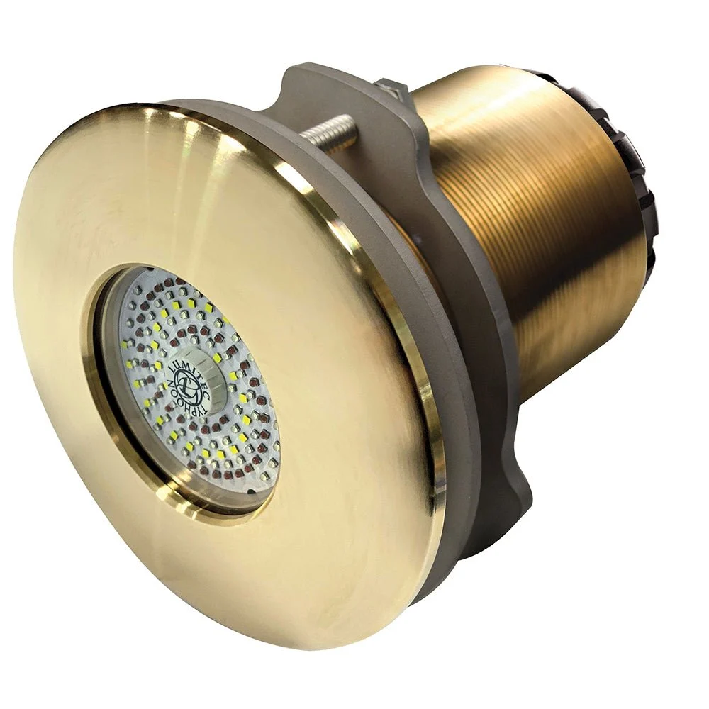 Lumitec SeaBlaze Typhoon Underwater Light - Bronze Thru-Hull LED Light - Spectrum RGBW - Flush Mount – Marine Electrical Replacement Part