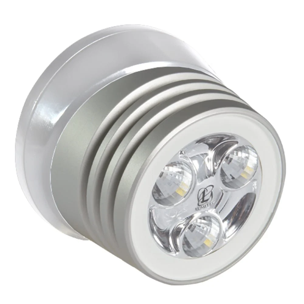 Lumitec Zephyr LED Spreader/Deck Light - Brushed White Base - White Non-Dimming – Marine Boat Replacement Part
