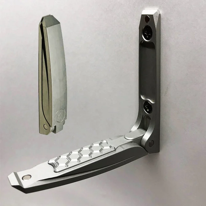 Lunar Marine Anodized Aluminum Folding Mast Steps - Silver