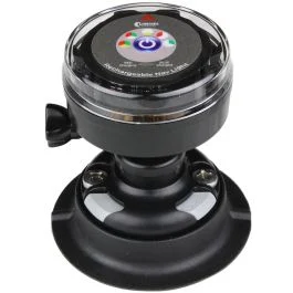 Lunasea Rechargeable Tri-Color Portable Navigation Light W/Railblaza Quikport Mount - Black