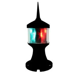 Lunasea Tri-Color/Anchor Zero Emission Light Fixture - 12v - Black