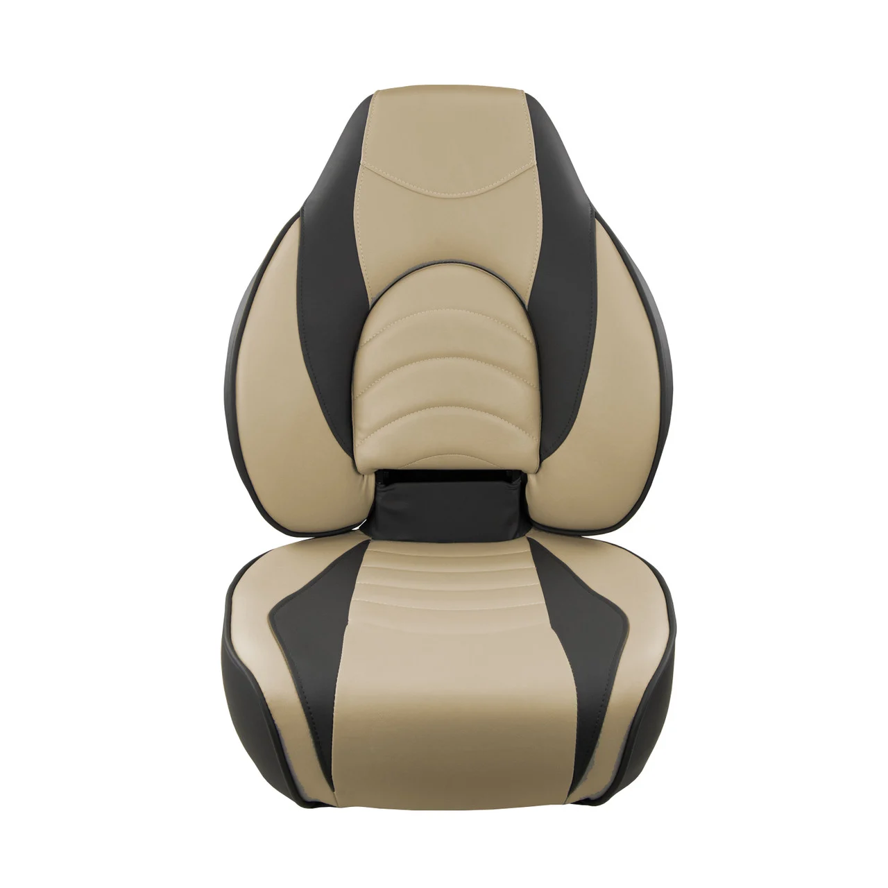 Springfield Marine 1041684-1 Deluxe Fish Pro High Back Seat - Charcoal/Tan - 1041684-1