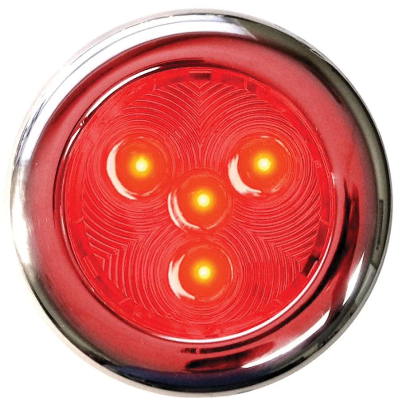 T-H Marine LED-51897-DP Stainless LED Puck Light, 3" - Red - LED-51897-DP