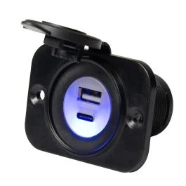 Marinco Sealink Dual Usb-A/C Combo Charger