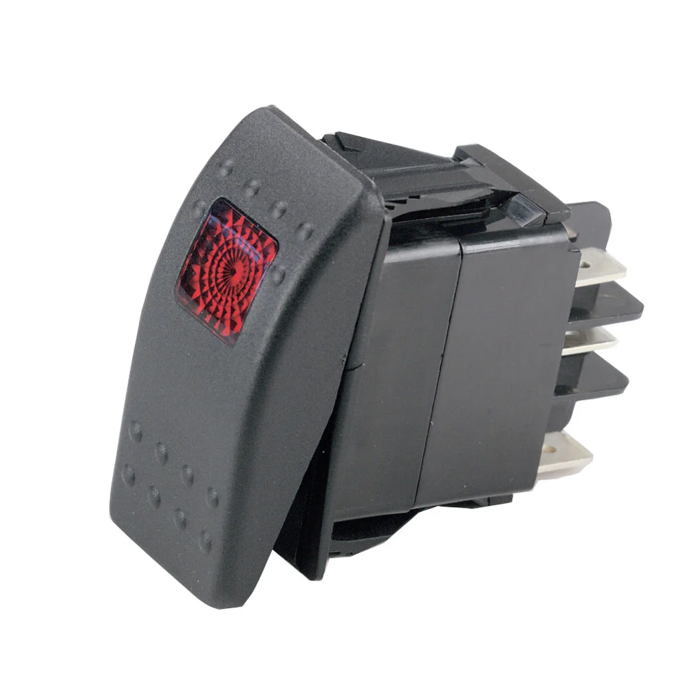 Marinco Sealed Rocker Switch w/Light - DPDT On-Off-On