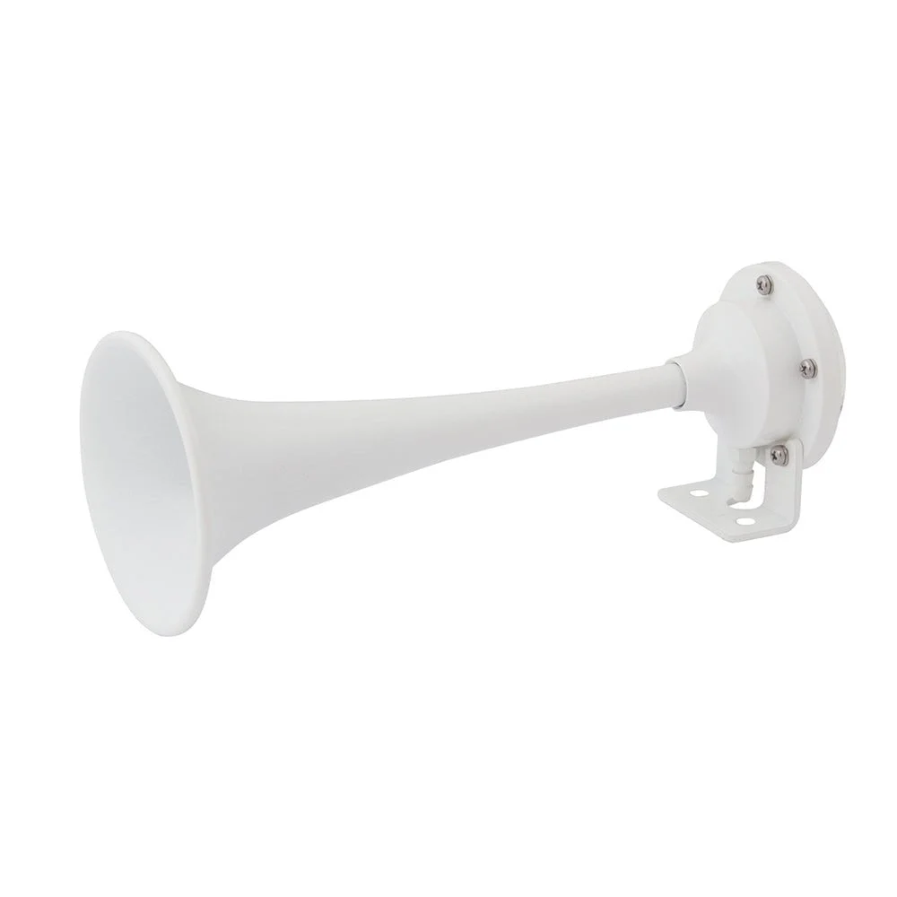 Marinco White Epoxy Coated Single Trumpet Mini Air Horn – Marine Boat Replacement Part