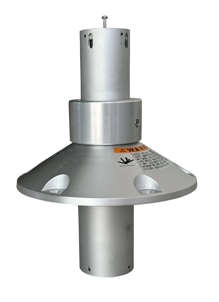 Forestar Industries 184251-lwos 2-3/8" Power Rise Thru-deck Pedestal - 8.25" To 11.25", Anodized - 184251-LWOS