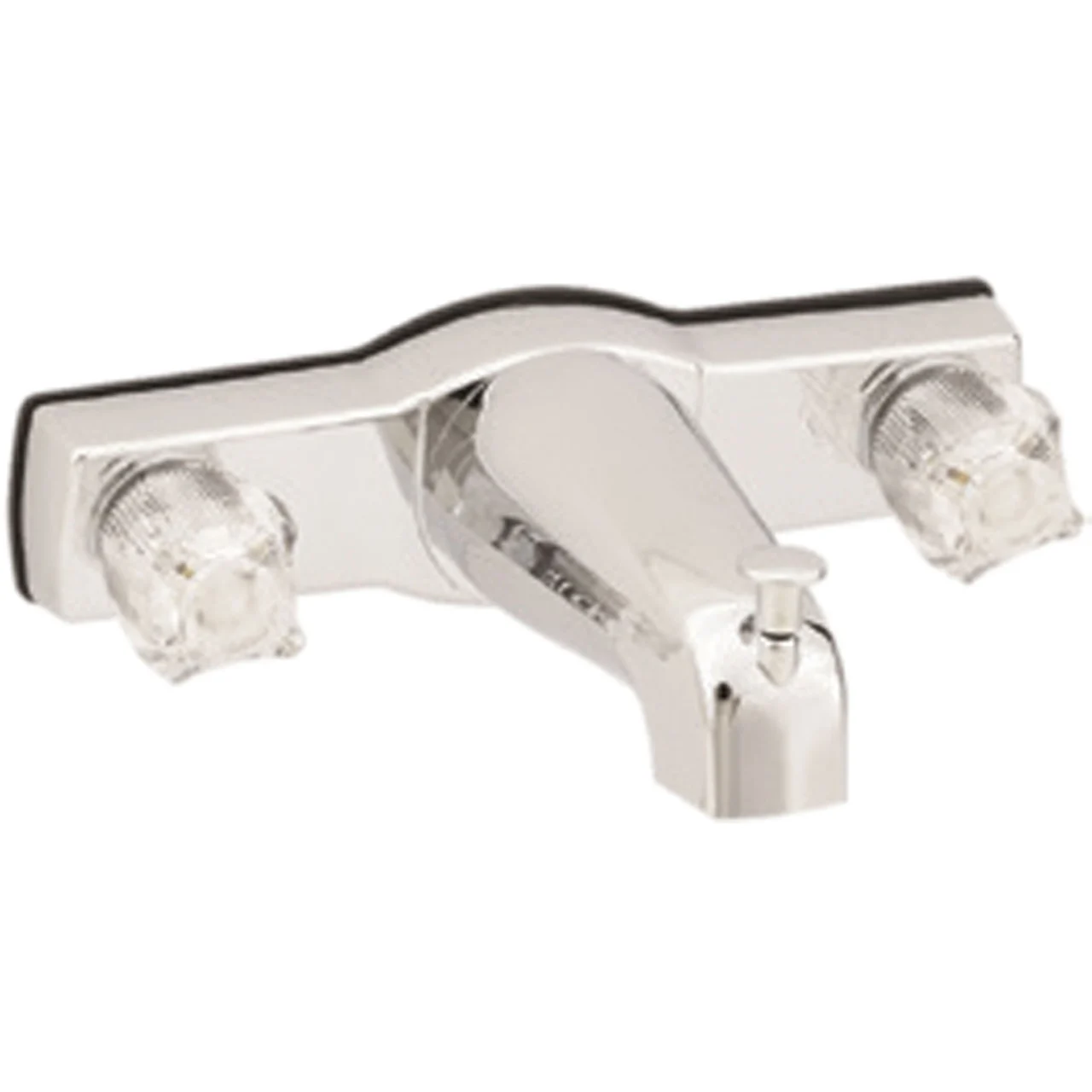 Empire Brass U-YJW68-OFS RV Tub/Shower Diverter with Crystal Handles, Offset Shanks and Shower Head - 8", Chrome - U-YJW68-OFS