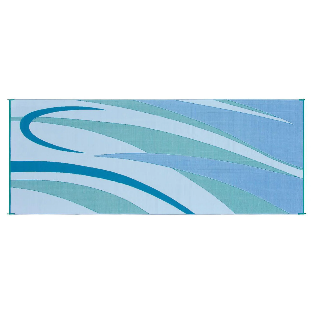 Ming's Mark Gc3 Stylish Camping Reversible Graphic Patio Mat - 8' X 20', Blue/green - GC3
