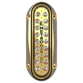 Metro Marine High-Output Elongated Vertical Mount Light W/Intelligent Full Spectrum Led'S - Rgbw, 45 Degree Beam