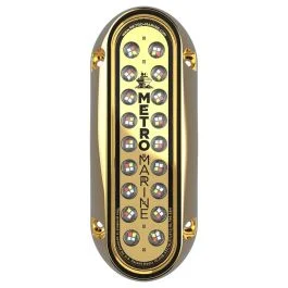 Metro Marine High-Output Elongated Vertical Mount Light W/Intelligent Full Spectrum Led'S - Rgbw, 90 Degree Beam