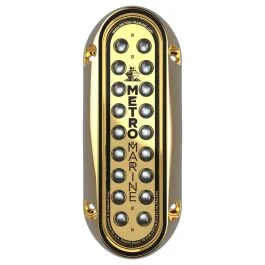 Metro Marine High-Output Elongated Vertical Mount Light W/Intelligent Monochromatic Led'S - Green, 45 Degree Beam