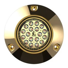 Metro Marine High-Output Submersible Underwater Light W/Intelligent Full Spectrum Led'S - Rgbw, 90 Degree Beam