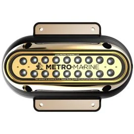 Metro Marine High-Output Elongated Surface Mount Light W/Intelligent Monochromatic Led'S - Blue, 90 Degree Beam