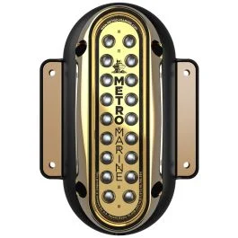 Metro Marine High-Output Vertical Surface Mount Light W/Intelligent Monochromatic Led'S - Blue, 45 Degree Beam