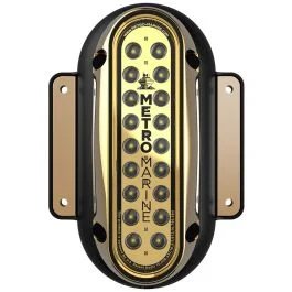 Metro Marine High-Output Vertical Surface Mount Light W/Intelligent Monochromatic Led'S - White, 90 Degree Beam