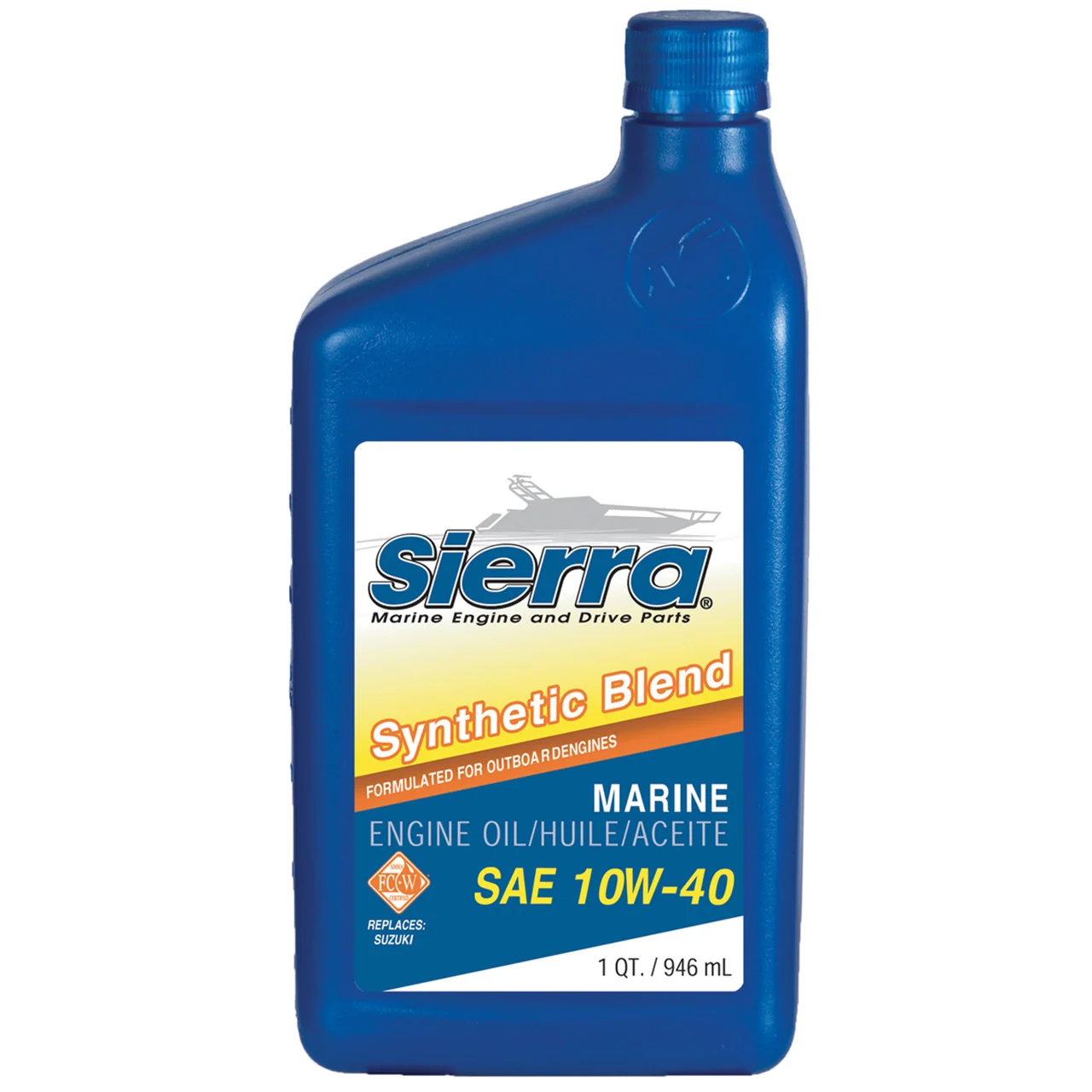 Sierra 18-9551-2 10W-40 FC-W Synthetic Blend Engine Oil - Quart - 18-9551-2