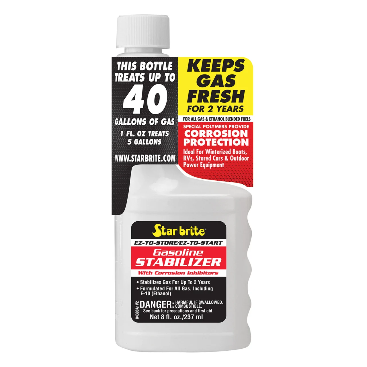Star brite 084308P EZ Store EZ Start Gas Storage Additive - 8 oz - 084308P