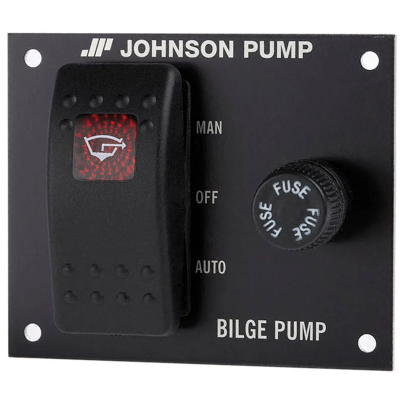 Johnson Pump 82044 Bilge Pump Control 12V 3-Way On/Auto/Off Panel Switch - 82044