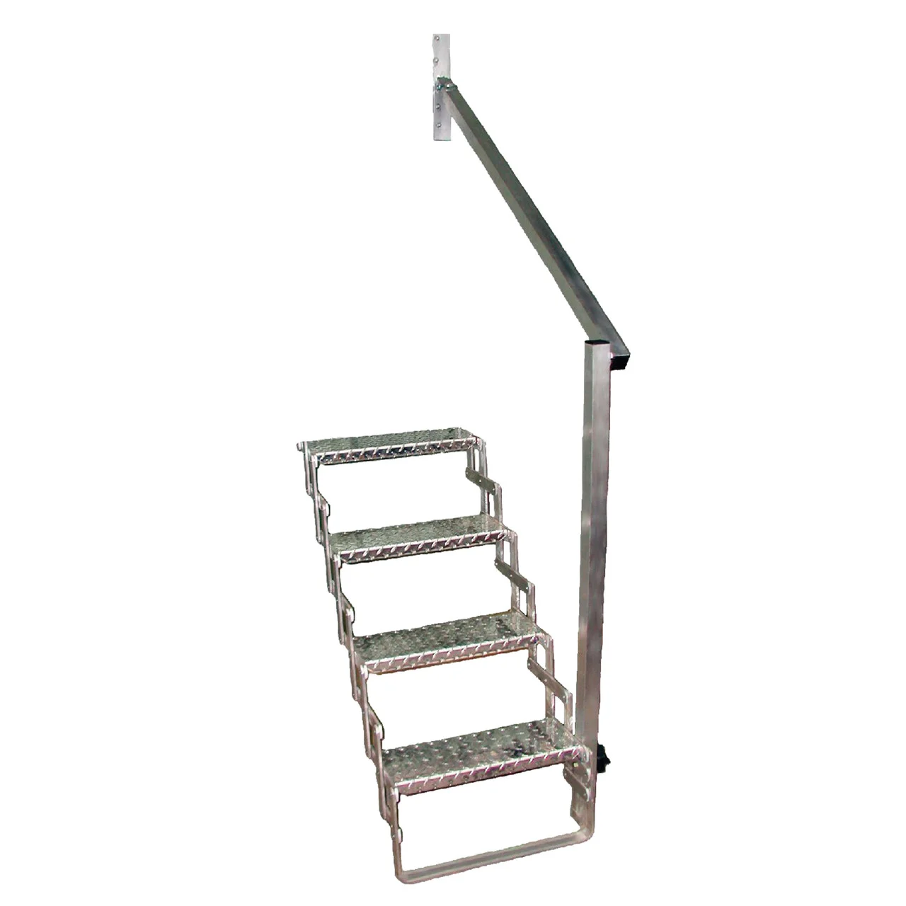C.R. Brophy AHR4 Aluminum Scissor Stair Hand Rail - 4 Step - AHR4