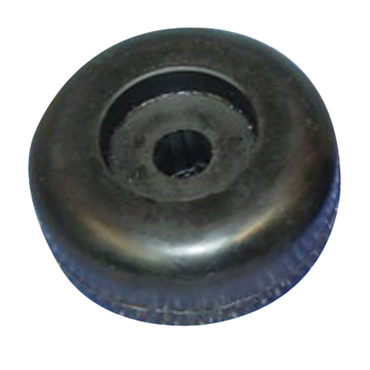C.H. Yates 220-4 Black Rubber End Cap Roller - 2 in. x 1.75 in. x 0.5 in. - 220-4