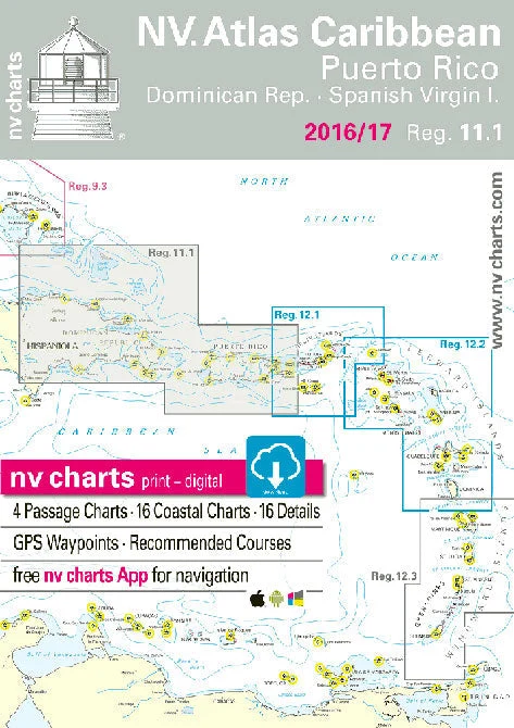 NV Charts 11.1: Puerto Rico - Dominican Republic - Spanish Virgin Islands
