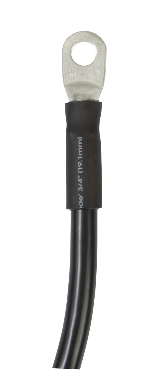 Ancor 189130 Standard Battery Cable Assembly - 4 AWG, 5/16" Stud, 18" Length, Black - 189130