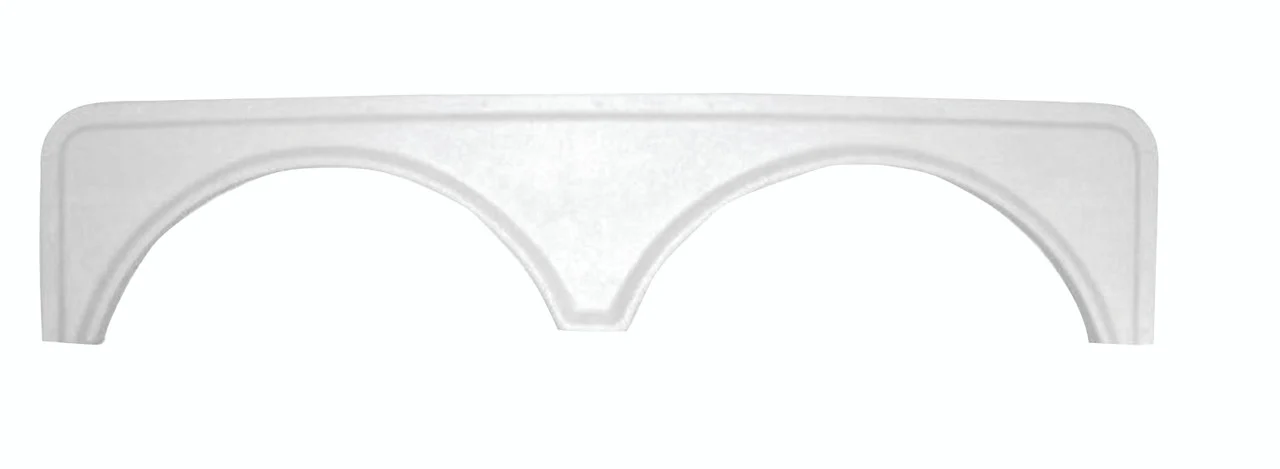 Icon 00416 Tandem Axle Fender Skirt FS668 - Polar White - 416