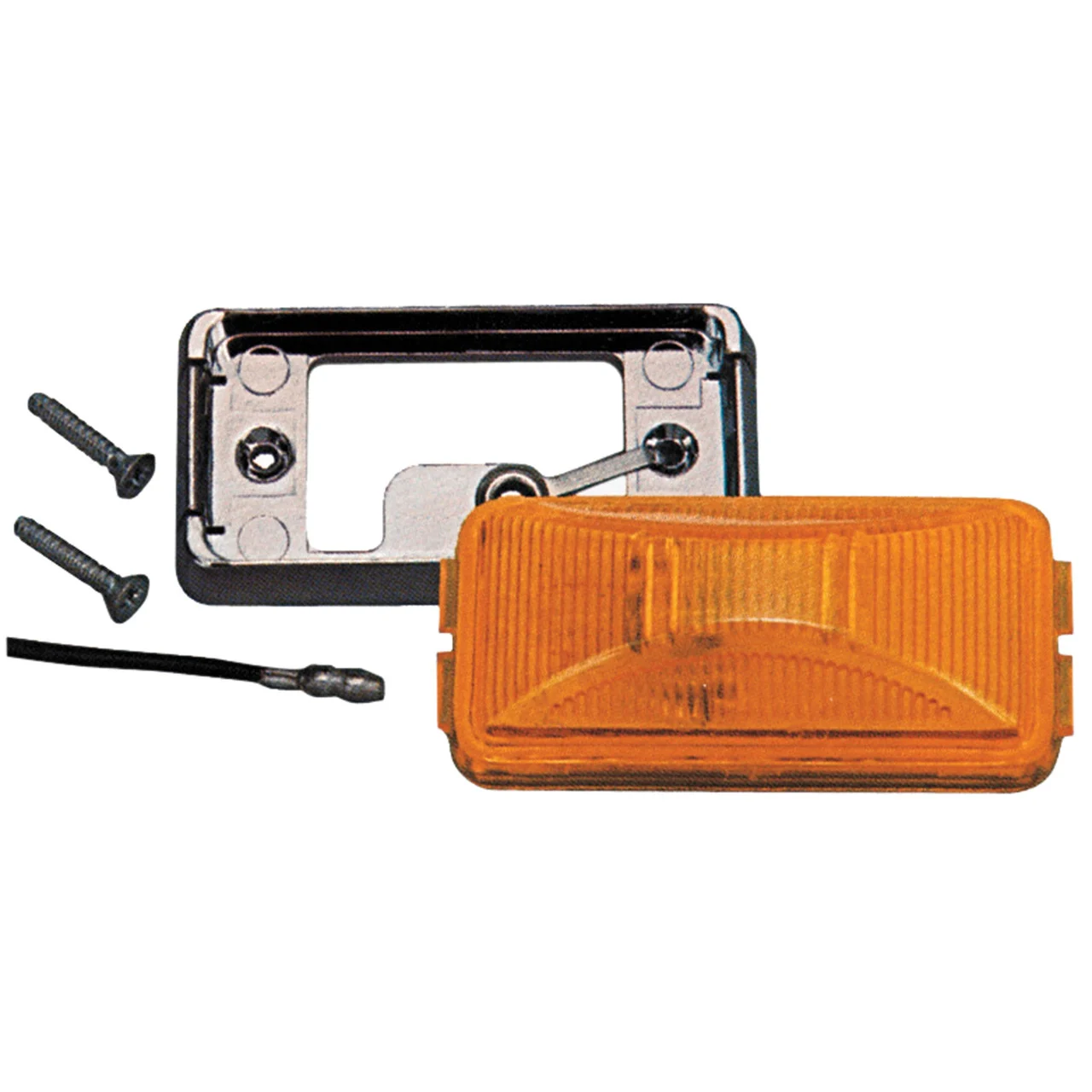 Peterson E150KA The 150 Series Clearance/Side Marker Light - Amber, Chrome Base - E150KA