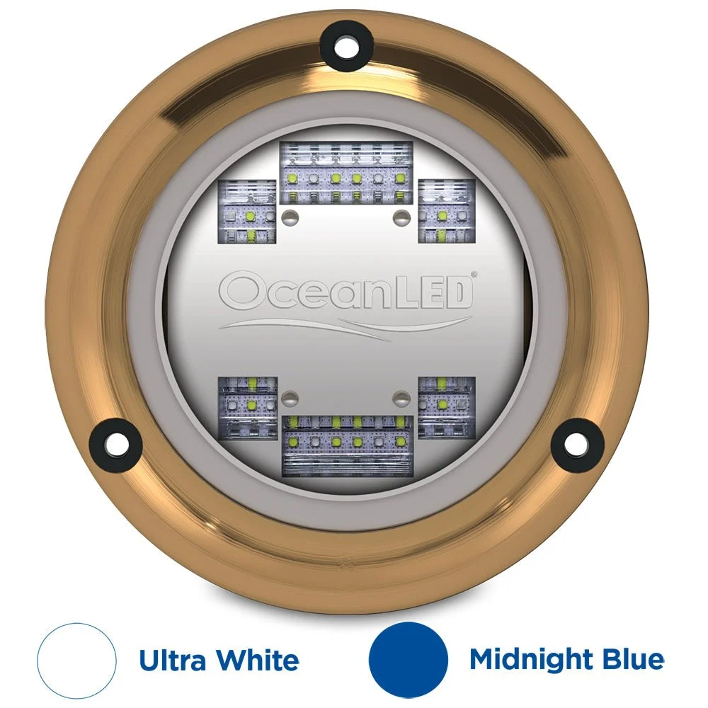 OceanLED Sport S3124s Underwater LED Light - Ultra White/Midnight Blue – Marine Boat Replacement Part